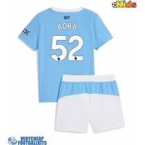 Manchester City Oscar Bobb #52 Replica Home Minikit 2025-26 Short Sleeve (+ pants)